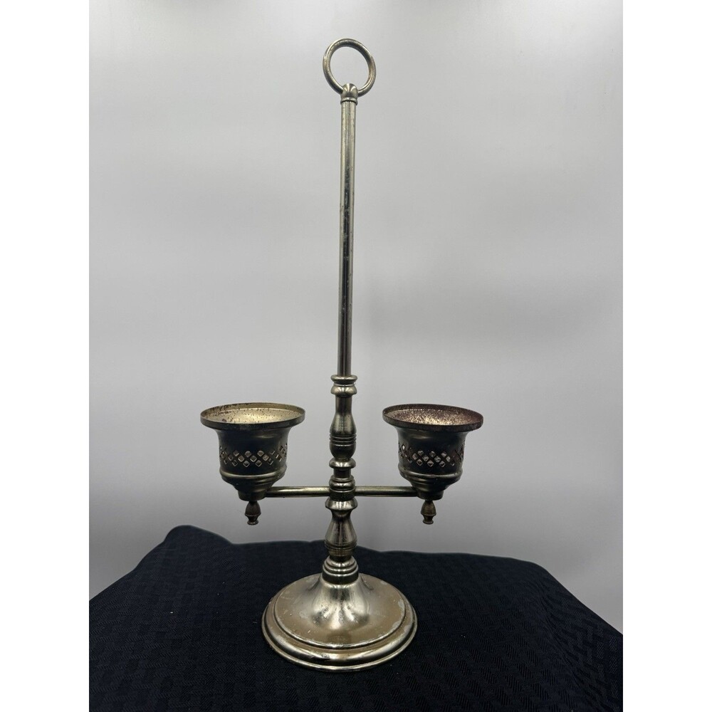 Vtg Princess House Double Candelabra Taper Candle Holder